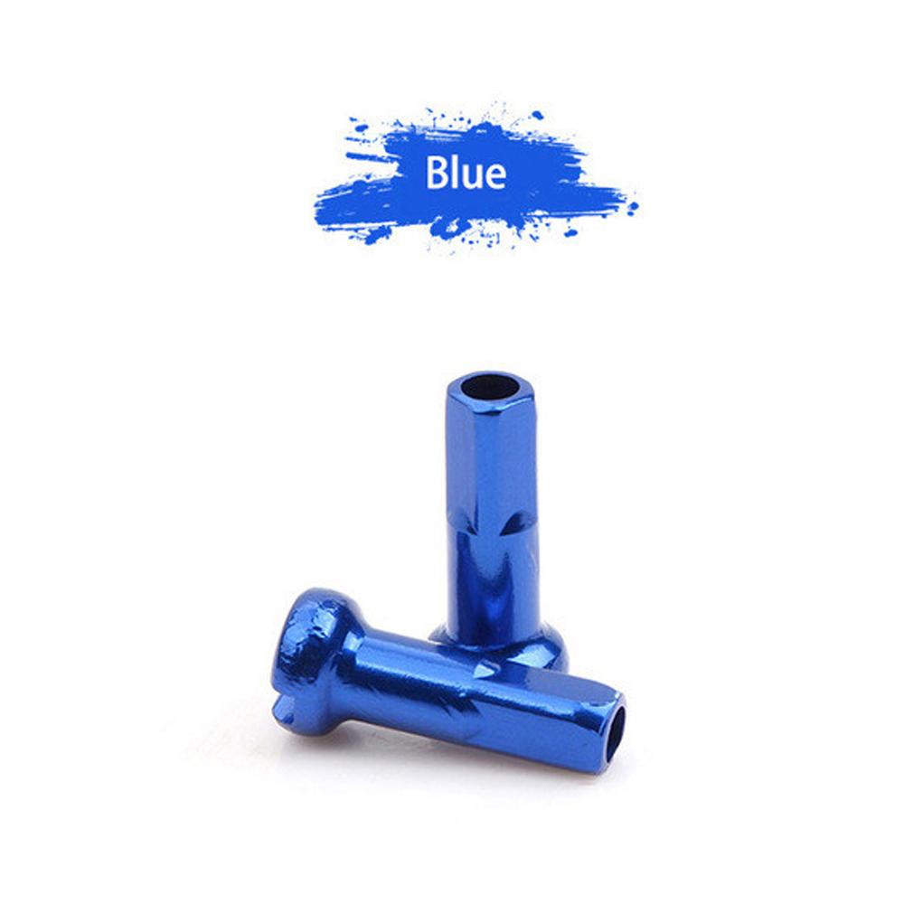 Anodized Aluminum Zinc Zinc Alloy 14mm Spoke Cap Cycling Spokes Nipples Bicycle Spoke Nipples Bike Wheel