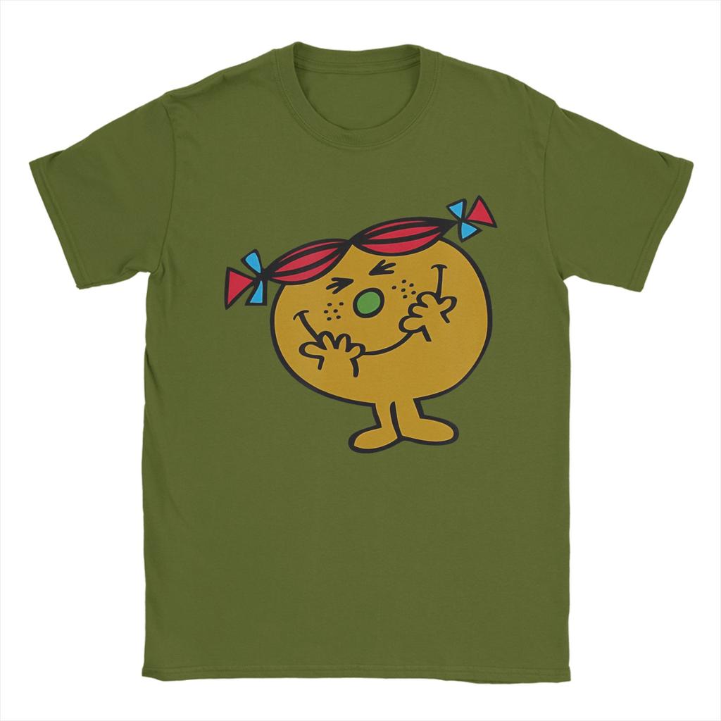 Mr Men Little Miss Trouble T-Shirts Herren Damen Reine Baumwolle Freizeit T-Shirt Rundhals T-Shirt Kurzarm Kleidung Große Größen