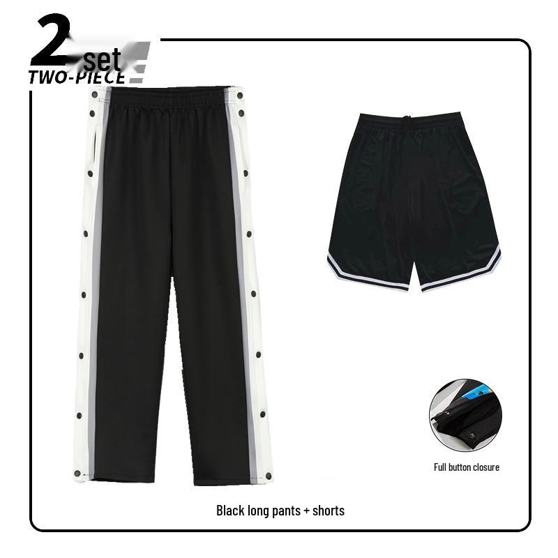 Men's Color Block Straight-Leg Basketball Sweatpants - Spring/Autumn Casual