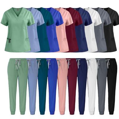 Unisex Sneldrogend Stretch Scrubpak - Korte Mouw voor Medische Professionals