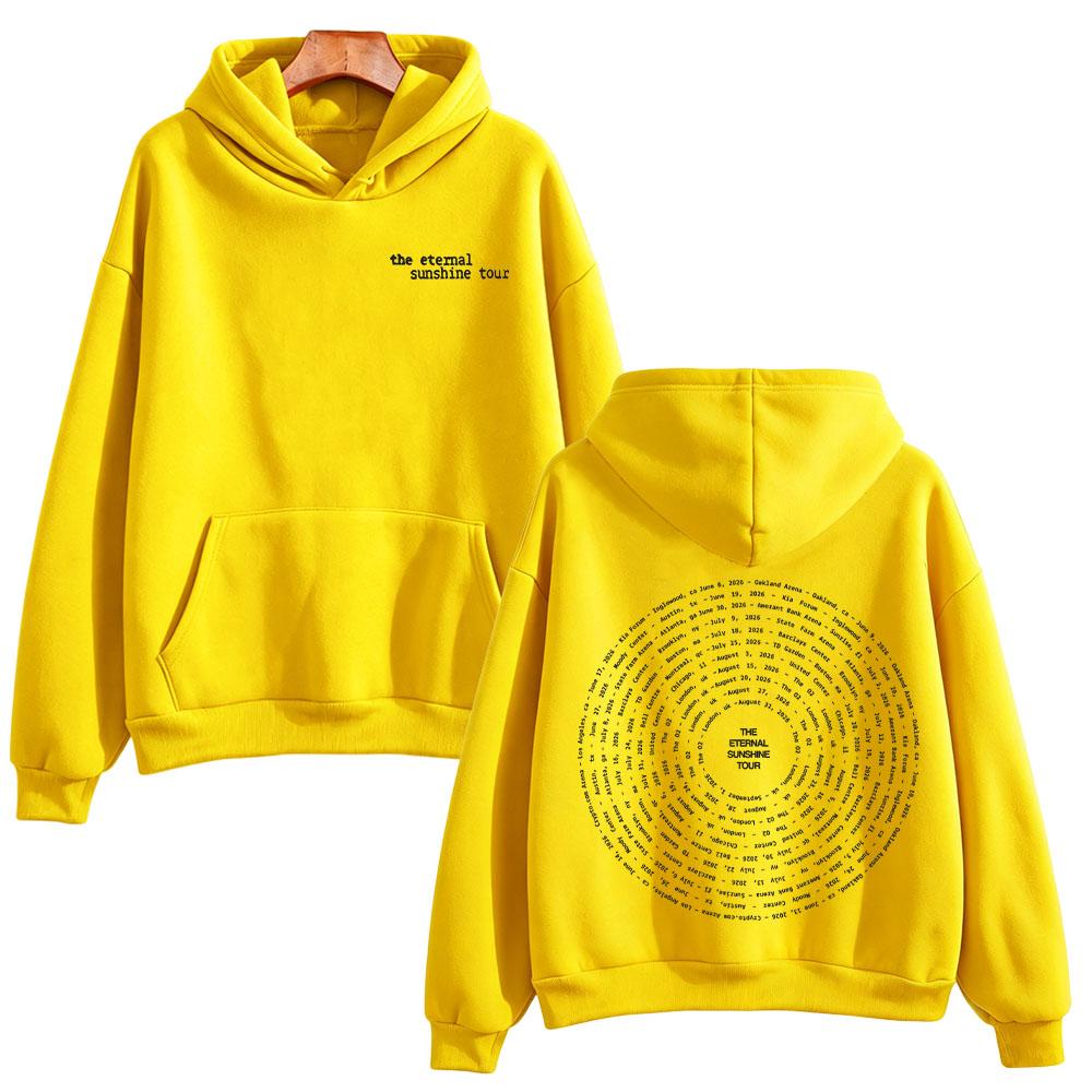 Sudadera Eternal Sunshine Tour Swirl 2026 Ariana Grande Sudaderas High Street Moda con Capucha Mangas Largas Jerséis Unisex
