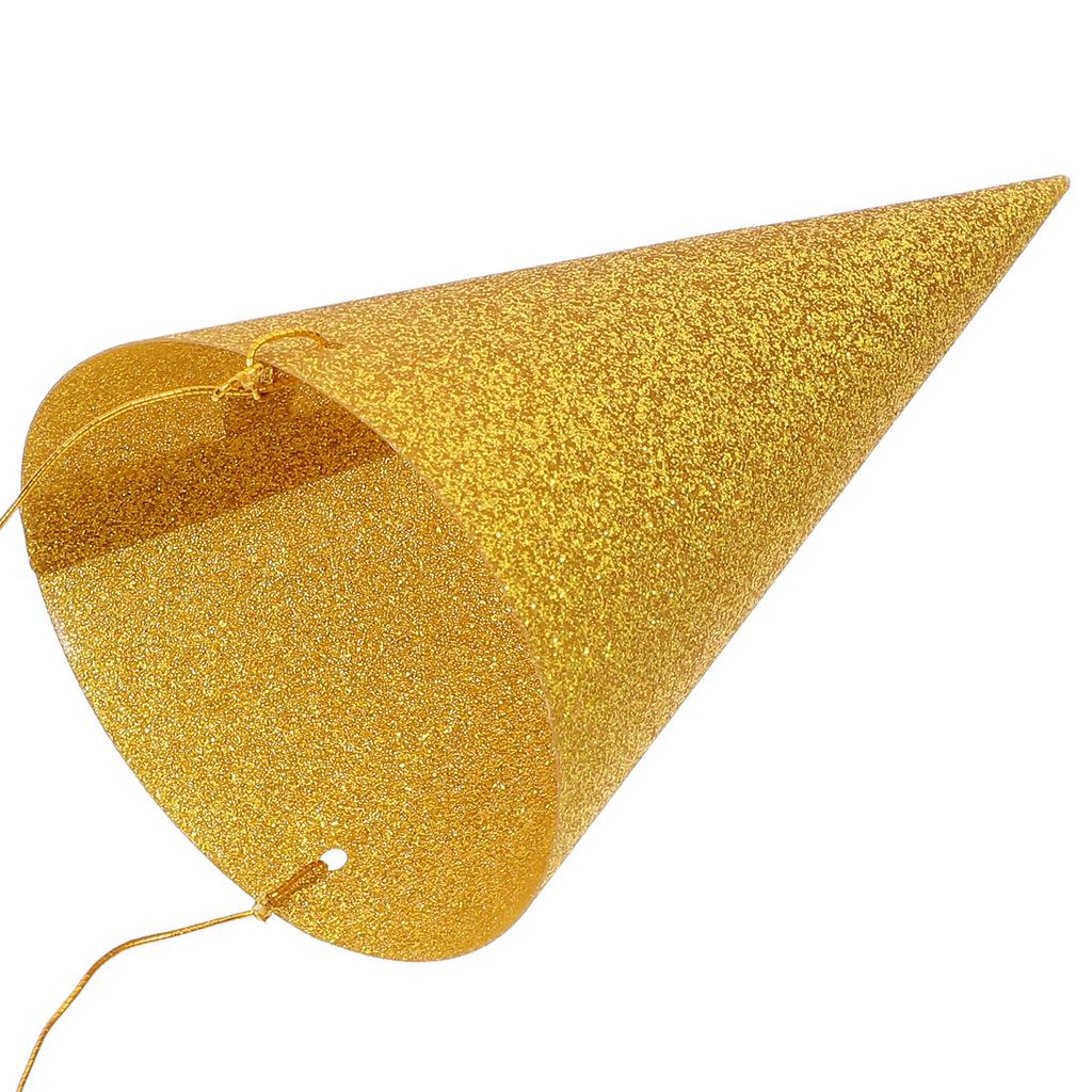 12Pcs Glitter Birthday Hat Cone Party Hats for Kids Girls Boys Baby Shower Toddler Birthday Party Supplies Classroom Decorations