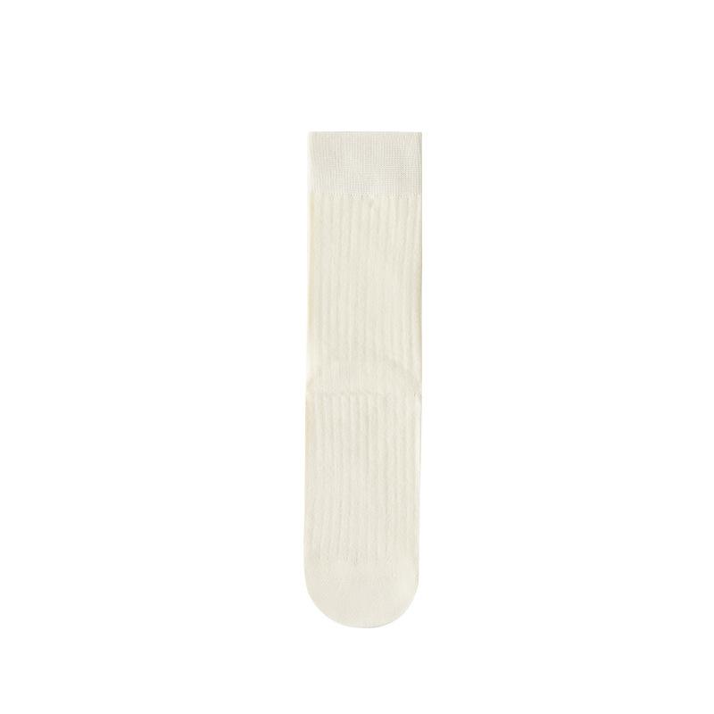 Women's Spring and Summer New Mesh Breathable Candy Colored Pure Cotton Pile Socks