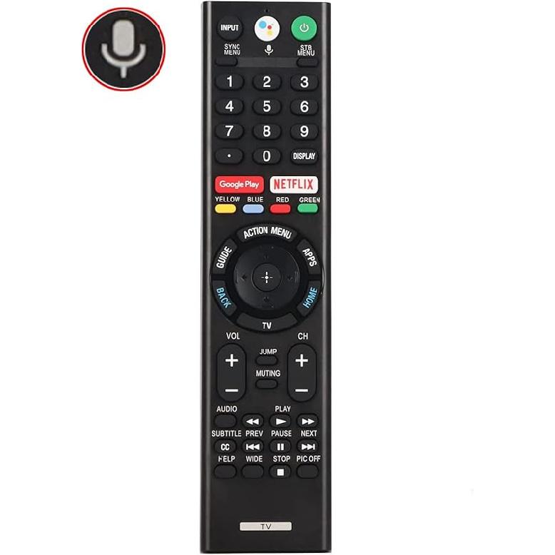 New RMF-TX300U Voice Remote Control Raplace RMF-TX200U RMF-TX201U, for Sony Smart TV LED 4K Ultra HDTV 149331811 XBR-75X940D XBR-55X930D XBR-65X930D Without Battery