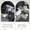 Car Seat Back Organizer, PU Leather Vehicle Backseat Hanging Storage Pocket, Multipurpose Auto Travel Essentials Accessories For Kids & Adults,