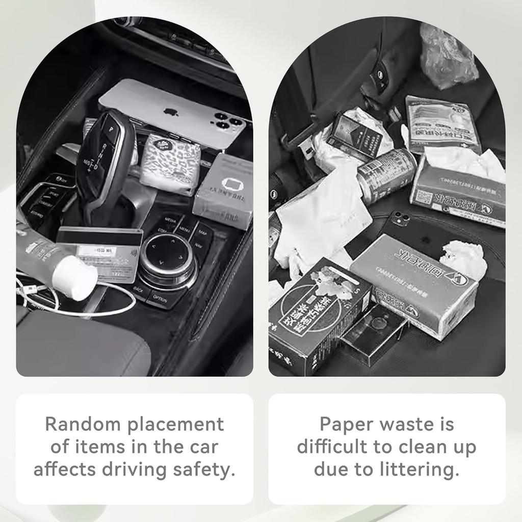 Car Seat Back Organizer, PU Leather Vehicle Backseat Hanging Storage Pocket, Multipurpose Auto Travel Essentials Accessories For Kids & Adults,