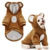 Small Dog Hoodie Soft Warm Fleece Fall Winter Dog Clothes Cute Puppy Sweaters Cat Coat Funny Blank Pullover Doggy Hooded Sweatshirts for Small Dogs