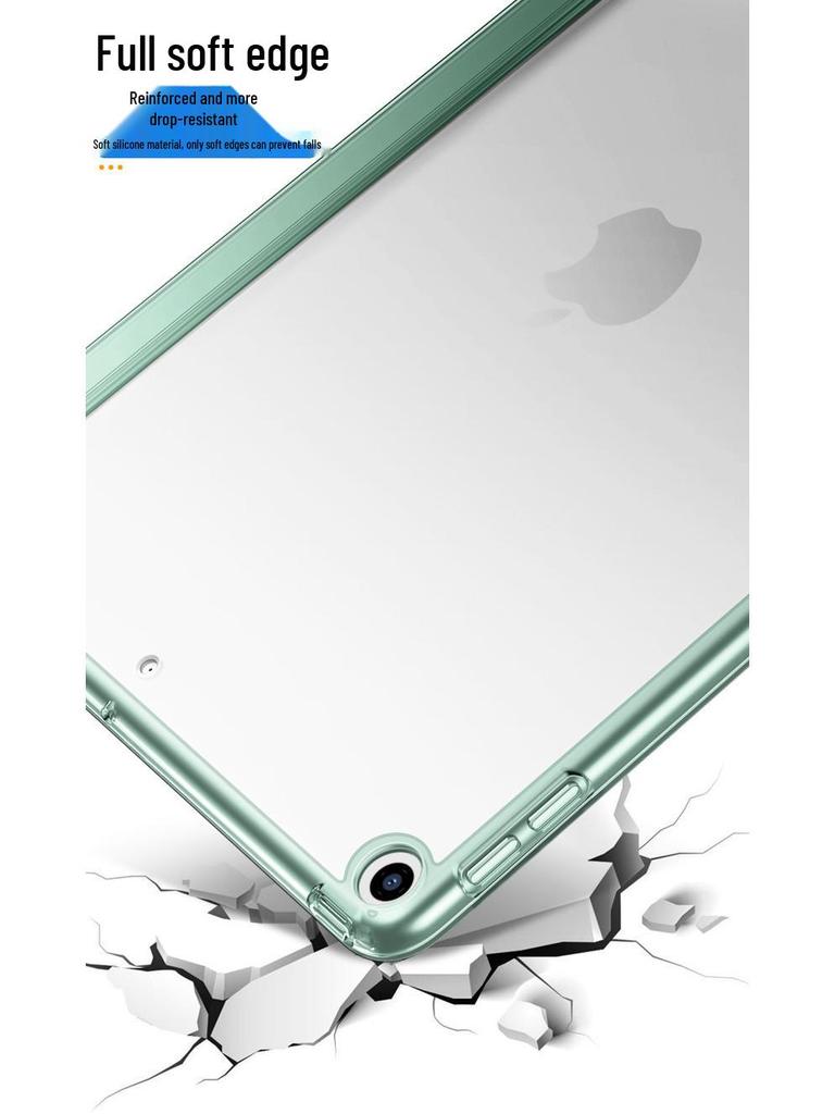 Acrylic Protective Case for Apple iPad 10.2/10.9/11 with Left Pen Slot and TPU Soft Edge
