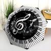 1PC Musical notes Umbrella Portable Folding Umbrella Iron Frame Hole Bone Structure Outdoor Home Umbrella A4