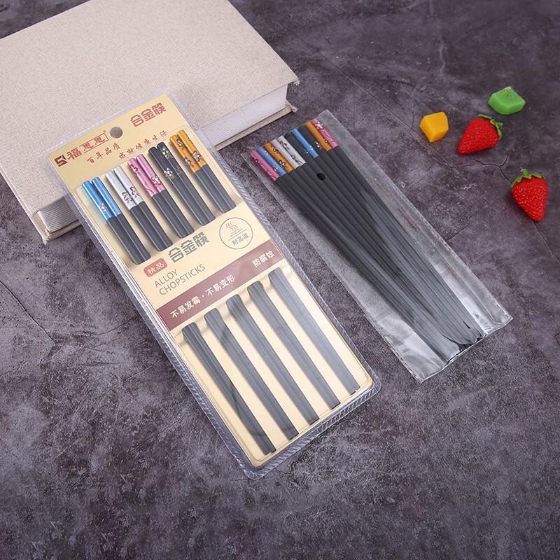 

Premium Non-Slip Alloy Chopsticks - Flower Story