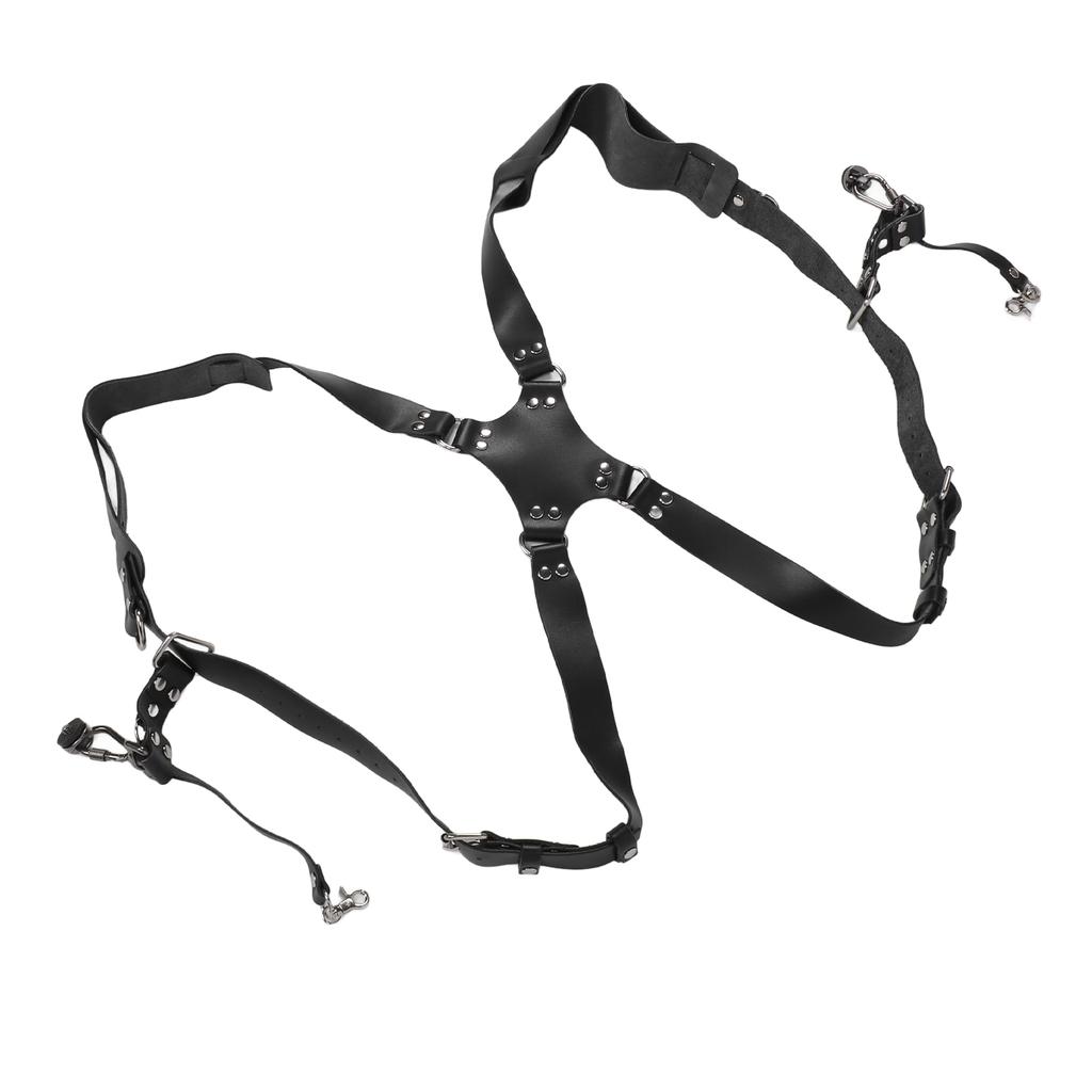 Camera Harness Shoulder Strap with Quick Release Buckles Adjustable Dual Shoulder Leather Camera