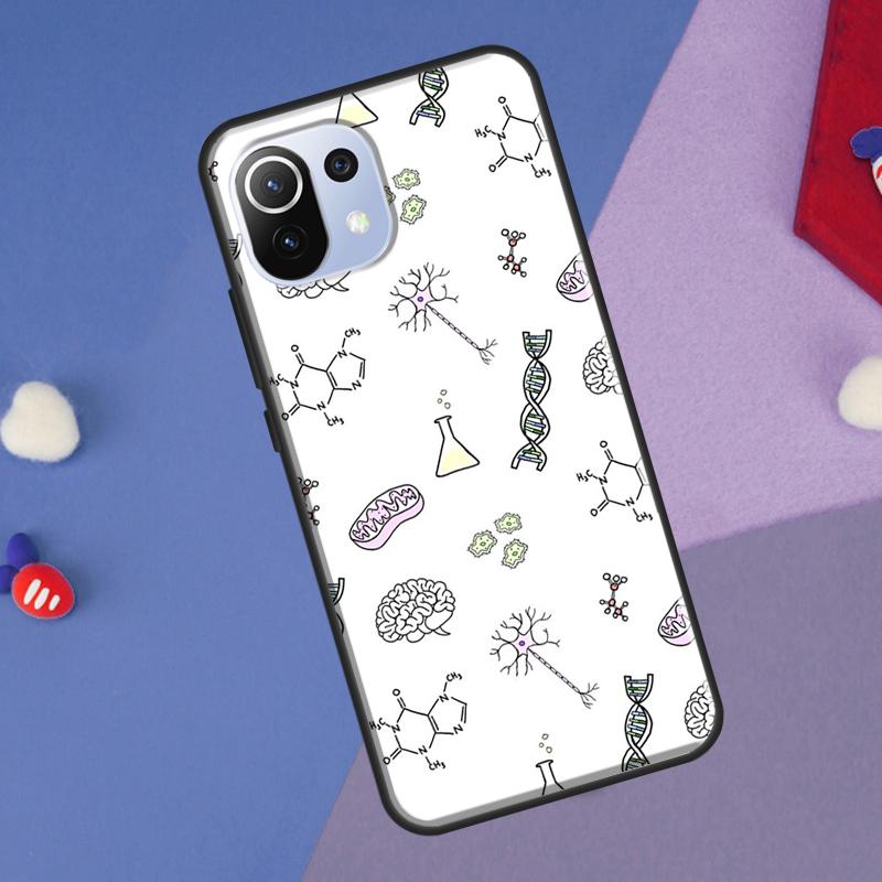 Science DNA Chemistry Cover For Xiaomi 14 Ultra 13 11T 12T 13T 14T Pro POCO X7 X6 Pro X3 X5 F3 F5 M6 F6 Pro Case