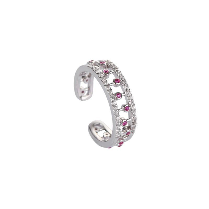 Lindon Classic 925 Sterling Silver Zircon Ring Ladies Jewelry Wedding Promise Party Gift