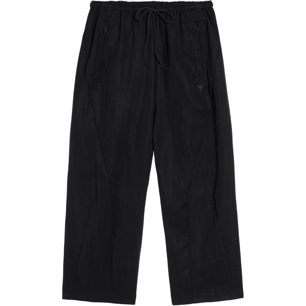 Y-3 Solid Color Lace-Up Loose Casual Pants Men Bottoms Black JD3517