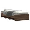 Bed Frame Without Mattress Brown Oak Look 75 X 190 Cm Engineered Wood
