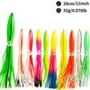 28cm32g Luminous Octopus Fishing Lure Lifelike Squid Skirt Fishing Bait Fishing Gear For Saltwater