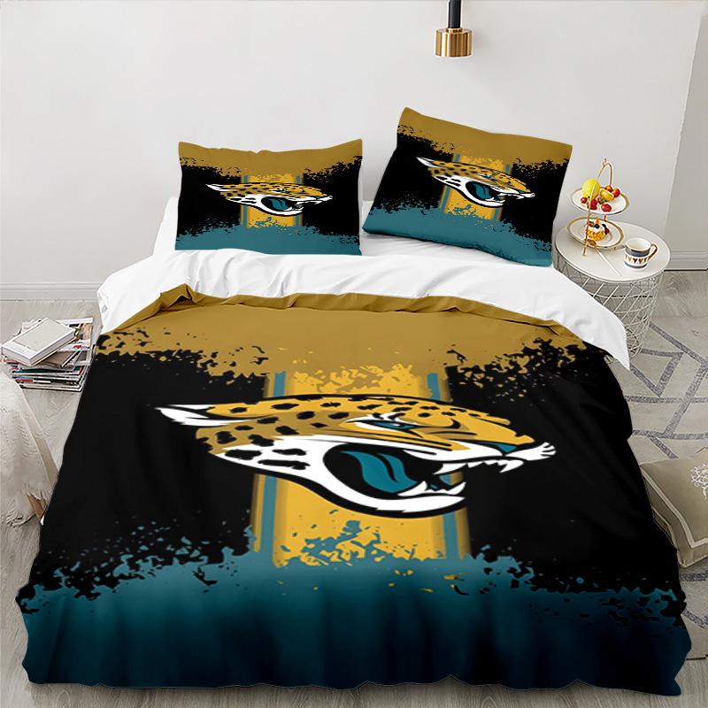 Jaguar Team Spirit Bedding Set 3pcs, High Quality Bedding Set Including 1pc Duvet Cover And 2pcs Pillowcases for Bedroom, Dormitory Gift