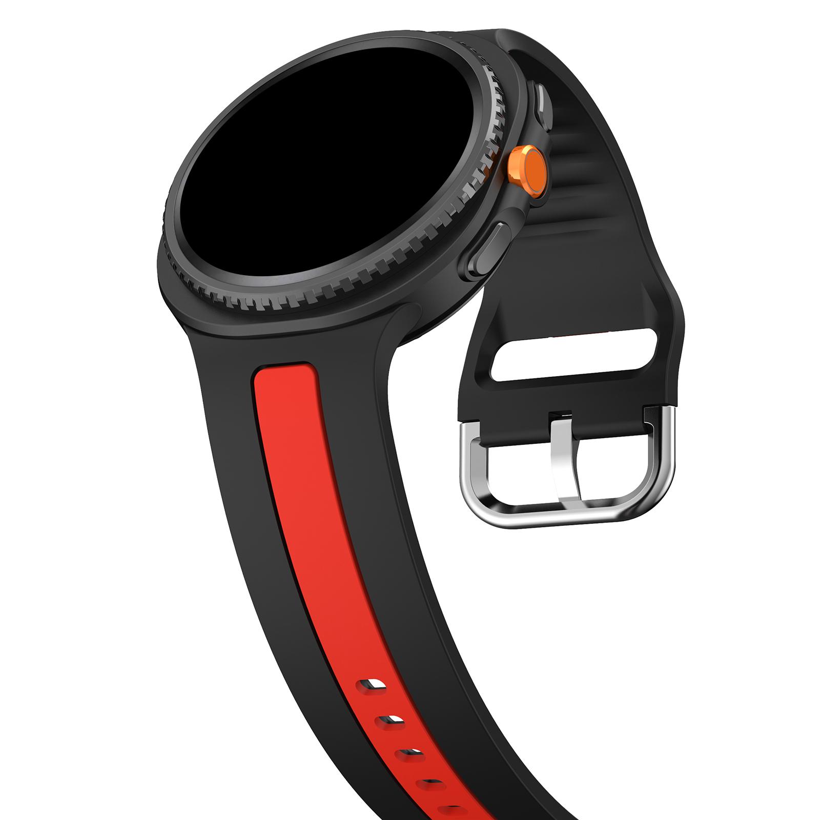 

Two-Tone silicone band for Samsung Galaxy Watch 8 classic 40mm 44mm 46mm sport Replacement Bracelet For Galaxy Watch 8 Strap Galaxy Watch 8 40mm
