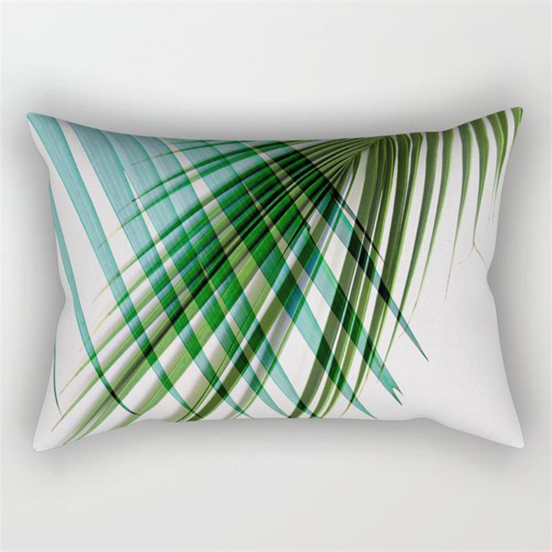 30x50cm Grün Tropische Blätter Pflanze Kissenbezug Wohnzimmer Stuhl Heimdekoration Regenbogen Blume Frucht Sofa Kissenbezug