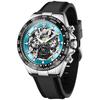 OLEVS Luxury Skeleton Moon Phase Date Watch For Men High Quality Automatic Mechanical Luminous Waterproof Men's Watches Reloj