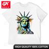 T-shirt Grafica Statua della Libertà Impressionista Iconico Monumento Americano Design Vettoriale T-shirt Carine Divertenti Vintage Magliette Grafiche