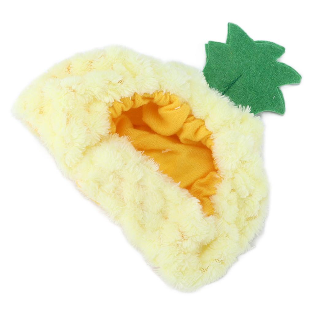 Haustier Ananas Hut Tierische Sichere Materialien Verstellbar Halloween Niedlicher Haustierhut für Katze Kätzchen Welpe Haustier