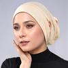 Jersey Cotton Muslim Women Under Hijab with Ear Hole Inner Cap Underscarf Bonnet