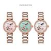 Lucky Clover Mechanical Watch for Women Ceramic Strap Original Wristwatch Skeleton Automatic Diamond Elegant Ladies Watches