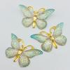 10Pcs/Lot New Acrylic Mixed Butterflies With A Hole Flat Back Scrapbooking Hair Bow Center Embellishments DIY Accessories C78