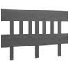 VidaXL Headboard Grey 153.5x3x81 Cm Solid Pine Wood 819127