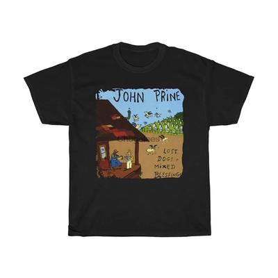 John Prine Gift For Family Black T-Shirt Cotton All Size RM364