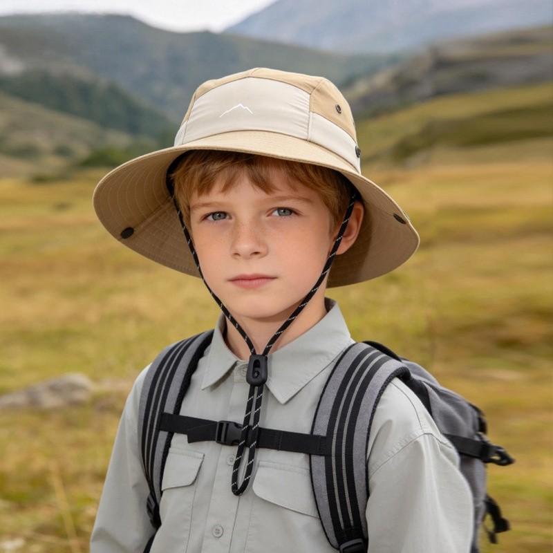 Summer Kids Sun Hat With Large Brim And Breathable Nylon For Outdoor Play And Travel