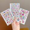 Acrylic Rhinestone Sticker Set: Heart, Crown, Butterfly, Moon, Animal Designs