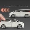 ksgzm1 Large 1/24 Toyota ALPHARD Toy Car Model Alloy Diecast Simulated Sound Light 6 Doors Opened Toy Vehicle Children Gift Stylish Col