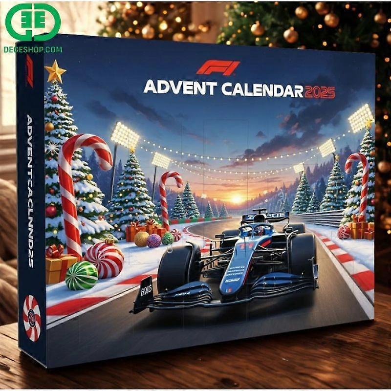 F1 Závodní Adventní Odpočítávací Sváteční Kalendář Slepý Box Vánoční Strom Ozdoba
