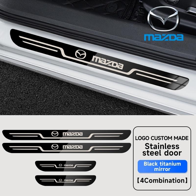 

Car Stainless Steel Door Sill Scuff Plate for Mazda Axela Atenza 3 2 6 CX3 CX5 CX30 CX8 CX9 MX5 RX7 RX8 SKYACTIV accessories
