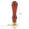 Rosewood Handle Sealing Wax Stamp Antique Dandelion Pattern Tokens for Documents Wedding Invitations Customs DIY Crafts