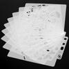 9Pcs Reusable Drawn Stencil Hollow Cut Hollow Drawing Stencil Spray Painting Mold Craft Beginner
