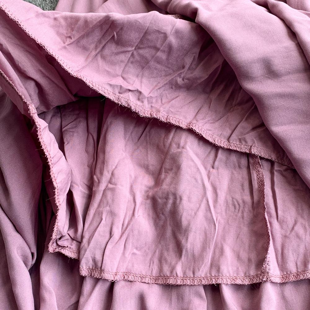 Sexy Chic Spleiset Blonder Rynket Kjole Elegant Koreansk Mote Slim Sommer Vintage Lang Kjole Dameklær