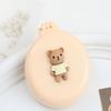 Teddy Bear Mini Hair Hand Mirror Brush Portable Comb