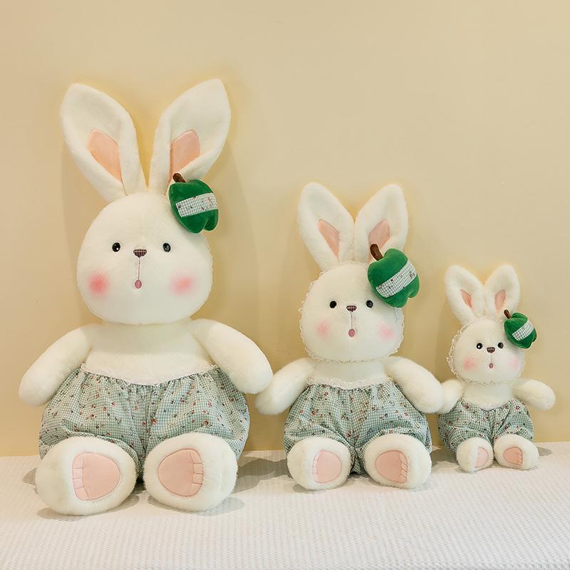 Warme Sonne Hase Puppe Plüschpuppe Frucht Hase Geschenke Geburtstagsgeschenke für Männer und Frauen Kinder schlafen mit beruhigender Puppe