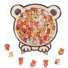 Cartoon Wooden Puzzle Toy Animal Dog Cat Bear Theme Puppy Cat Shaped Puzzle Toys Fun Educational Toys