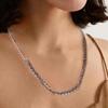 Copper minimalist 6MM chain Necklace Bracelet Jewelry set for Women Men fashion Engagement Christmas Gifts