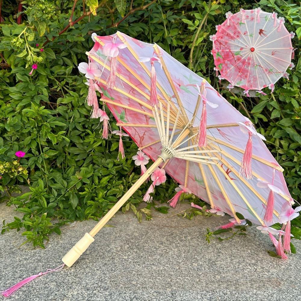 56 см Тканевый Зонт-Кисточка Ручной Китайский Стиль Древний Танцевальный Зонт Водонепроницаемый Ветрозащитный Китайский Антикварный Зонт metal-fiber composite&8K