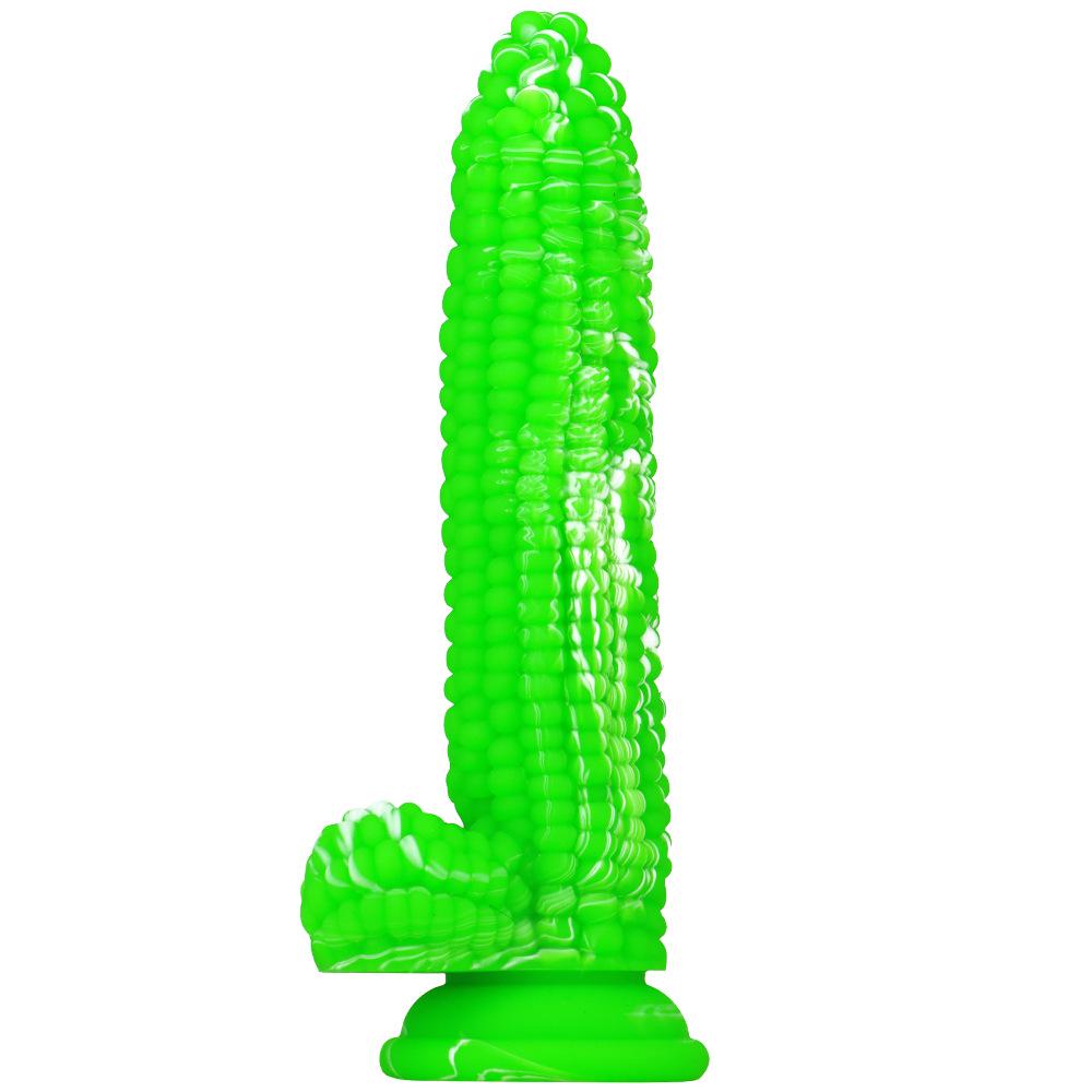 Dildo & Plug Anale con Texture Realistica di Mais in Silicone