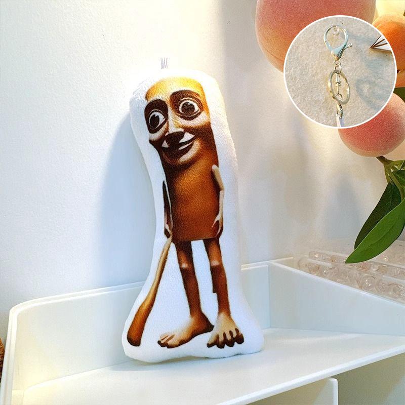 

Creative Plush Voice-Speaking Pendant Funny Stick Man Shark Gorilla Figure Keychain Exquisite Bag Decoration Accessories Gifts