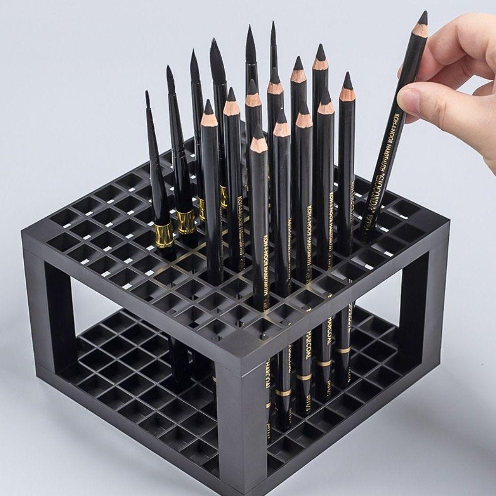 Colored Pen Gallery Pigment Pen Pencils Holder Art Brushes Organizer Paint Brushes Storage Rack