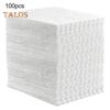 100 compresse di panni per spazzare a secco, carte antipolvere monouso, fibre testurizzate trapuntate, compatibili con tessuti inodori, panni per spazzare