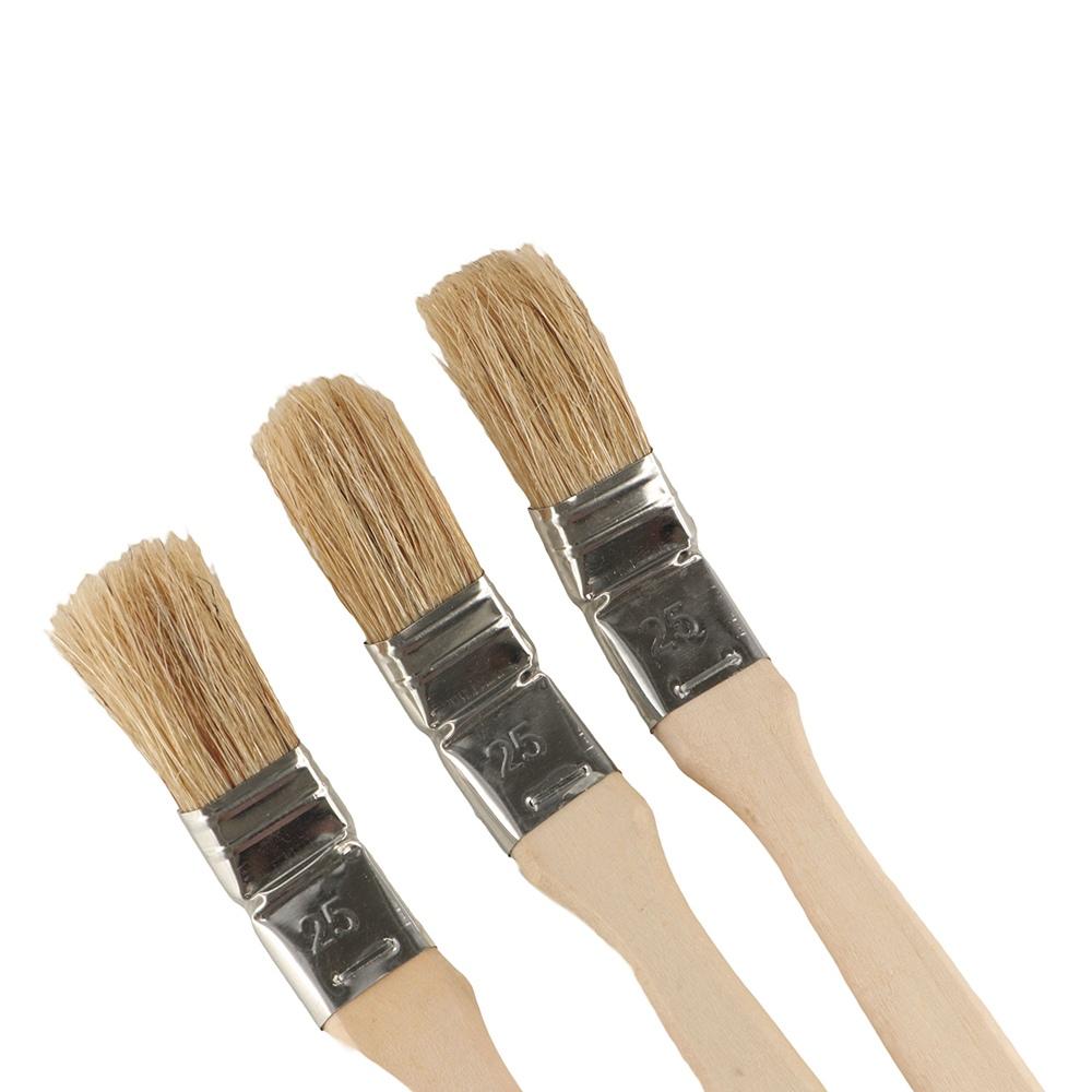 Solid Wood Handle Elbow Paint Brush Long Handle Elbow Universal Bristle Brush  Painting