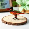 Künstlerische Glas-Tierornamente Handgeblasene Vogel-Figuren Bunte Mini-Statuen Kunstgeschenke für Liebhaber Teetisch Bücherregal Heim-Schreibtisch-Dekor Kristall